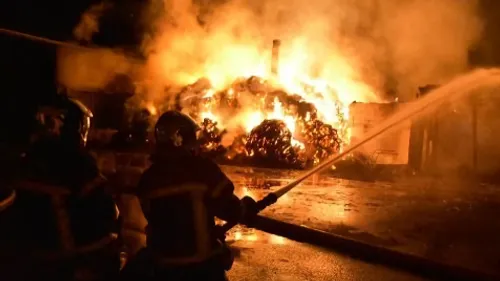 Un violent incendie dans un haras cette nuit à la Chapelle-sur-Erdre